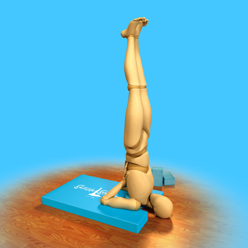 Shoulder Stander yoga prop instructions Step 04